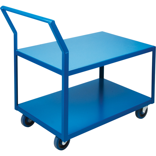 Heavy-Duty Low Profile Shop Carts, 2 Tiers, 18" W x 30" D x 40" H, 1200 lbs. Cap. Seagulf Marine Industries Inc.