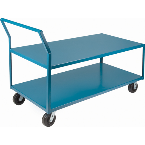 Heavy-Duty Low Profile Shop Carts, 2 Tiers, 30" W x 48" D x 41" H, 2400 lbs. Cap. Seagulf Marine Industries Inc.
