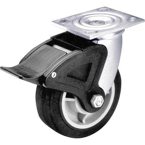 Total Locking Caster, Swivel with Brake, 6" (152.4 mm), Polyolefin, 700 lbs. (317 kg.) Seagulf Marine Industries Inc.
