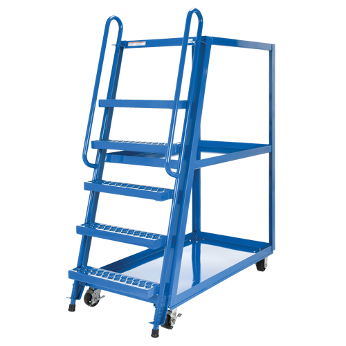 Chariot &agrave; cueillette, Acier, 27-7/8" la x 56-1/8" p, 3 tablettes, Capacit&eacute; 1000 lb Seagulf Marine Industries Inc.