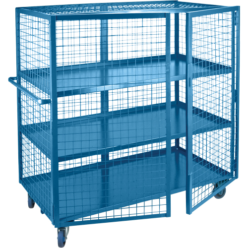 Wire Mesh Truck, 3 Tiers, 51" L x 26" W x 62.5" H, 2400 lbs. Cap. Seagulf Marine Industries Inc.