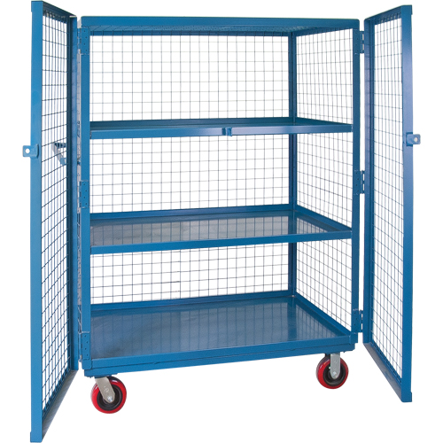 Wire Mesh Truck, 3 Tiers, 51" L x 32" W x 62.5" H, 2400 lbs. Cap. Seagulf Marine Industries Inc.