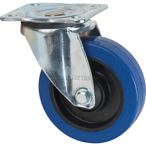 Blue Caster, Swivel, 5" (127 mm), Rubber, 400 lbs. (181 kg.) Seagulf Marine Industries Inc.