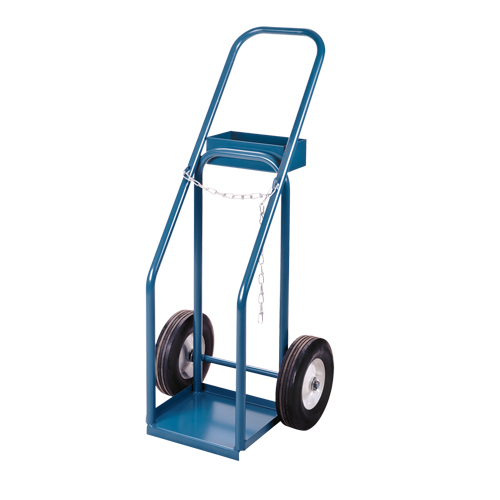 Gas Cylinder Carts, Semi-Pneumatic Wheels, 12" W x 10" L Base, 400 lbs. Seagulf Marine Industries Inc.