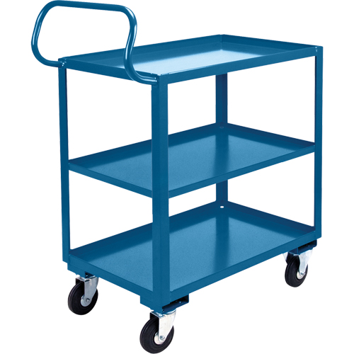 Ergonomic Shelf Truck, 800 lbs. Capacity, Steel, 26" W x 37" H x 38" D, Lip Up Seagulf Marine Industries Inc.