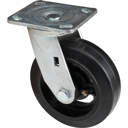 Roulette moul&eacute;, Pivotant, 6" (152,4 mm), Caoutchouc, 550 lb (249 kg) Seagulf Marine Industries Inc.