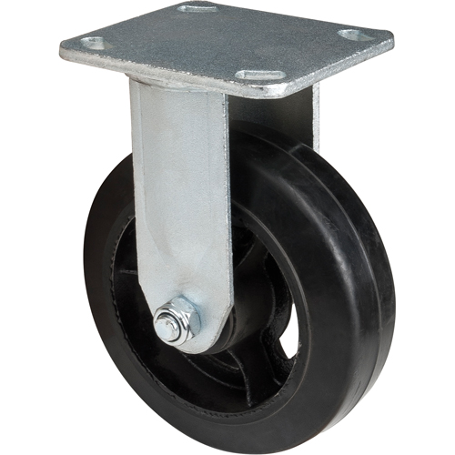 Roulette moul&eacute;, Fixe, 6" (152,4 mm), Caoutchouc, 550 lb (249 kg) Seagulf Marine Industries Inc.