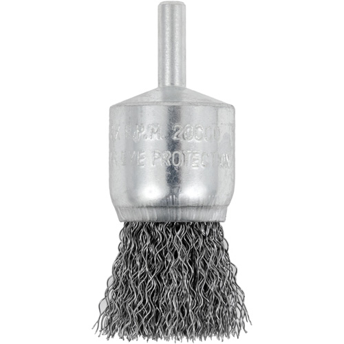 Shaft Mounted Crimped End Brush, 1", 0.012" Fill, 1/4" Shank Seagulf Marine Industries Inc.