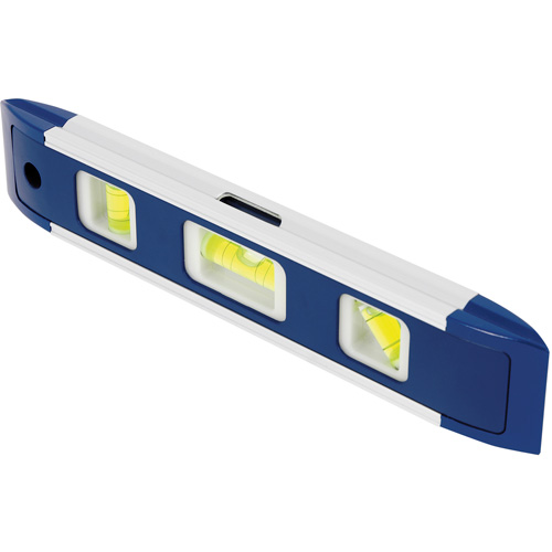 Niveau torpille, 9" lo, Aluminium, 3 fioles, Magn&eacute;tique Seagulf Marine Industries Inc.