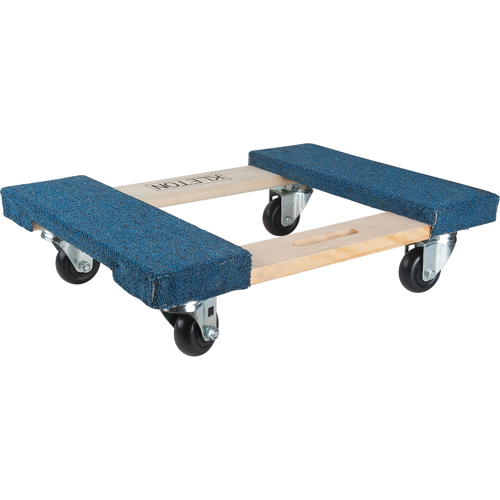 Carpeted Ends Hardwood Dolly, Wood Frame, 18" W x 30" L, 900 lbs. Capacity Seagulf Marine Industries Inc.