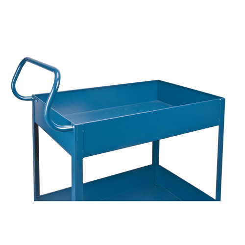 Deep Lipped Service Cart, 2 Tiers, 24" W x 47" H x 36" D, 1200 lbs. Capacity Seagulf Marine Industries Inc.