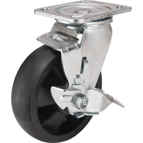 Roulettes haute temp&eacute;rature, Pivotant avec frein, 6" (152,4 mm), Nylon, 880 lb (399 kg) Seagulf Marine Industries Inc.