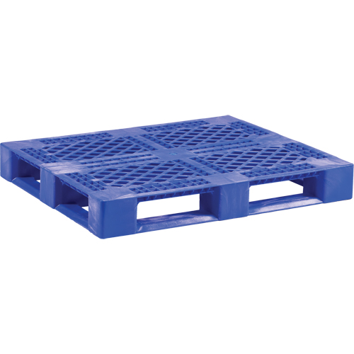 Palette en plastique pour usage moyen de qualit&eacute; alimentaire, 48" lo x 40" la x 6-1/10" h, Acc&egrave;s Quatre c&ocirc;t&eacute;s Seagulf Marine Industries Inc.