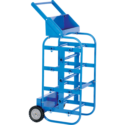 Portable Wire Reel Caddy, Steel, 11 Rod, 19-1/2" W x 43-1/4" H x 17-1/2" D, 150 lbs. Capacity Seagulf Marine Industries Inc.