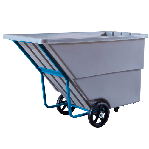 Chariot basculeur en acier, Poly&eacute;thyl&egrave;ne, 1,1 vg³, Capacit&eacute; de charge de 1250 lb Seagulf Marine Industries Inc.