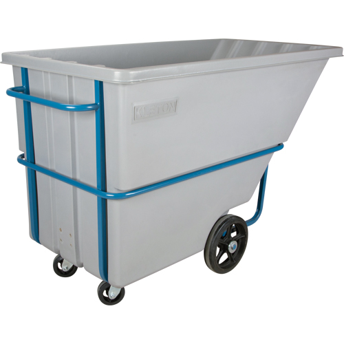 Chariot basculeur en acier, Poly&eacute;thyl&egrave;ne, 1,1 vg³, Capacit&eacute; de charge de 2000 lb Seagulf Marine Industries Inc.