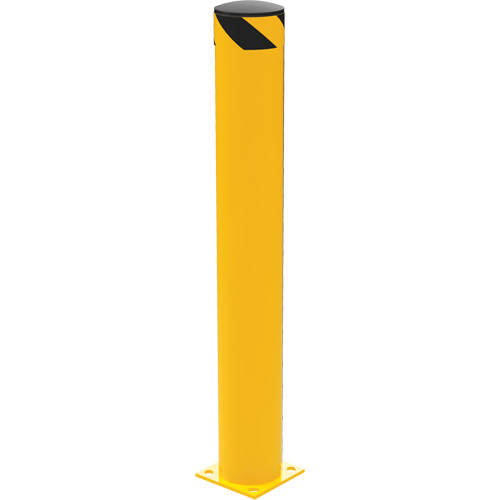 Safety Bollard, Steel, 48" H x 6.5" W, Yellow Seagulf Marine Industries Inc.