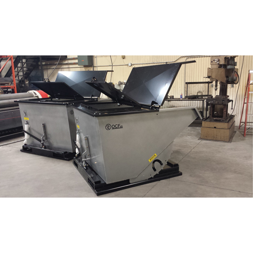 Couvercle en acier pour conteneur autobasculeur Seagulf Marine Industries Inc.