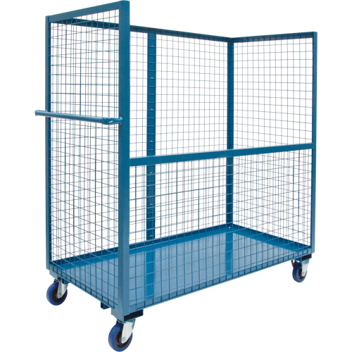 Chariot grillag&eacute; pour transport , Acier, 24" x 55" x 36", Capacit&eacute; 2400 lb Seagulf Marine Industries Inc.