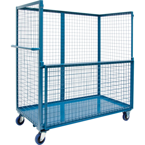 Wire Mesh Stock Truck, Steel, 24" x 55" x 36", 2400 lbs. Capacity Seagulf Marine Industries Inc.