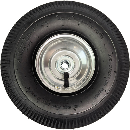 Roue pneumatique de rechange pour diable, 10" (254 mm), Capacit&eacute; de 350 lb Seagulf Marine Industries Inc.