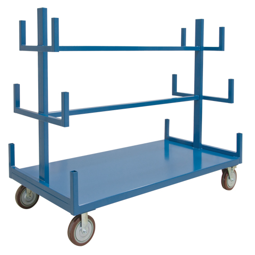 Mobile Pipe & Bar Rack, Steel, 48" W x 36" D x 60" H, 3000 lbs. Capacity Seagulf Marine Industries Inc.