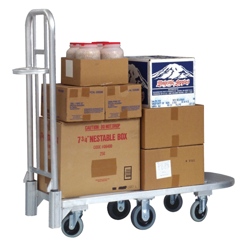Aluminum Merchandise Cart, 20" W x 55-1/4" L, 1200 lbs. Cap., Polyurethane Wheels Seagulf Marine Industries Inc.