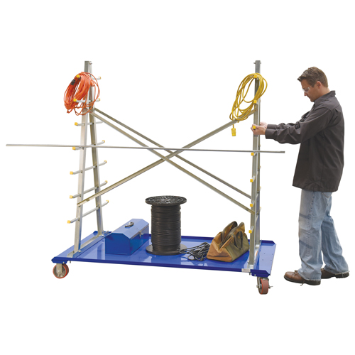 Chariot &agrave; cadre en A pour barres et tuyaux, Acier, 36-3/4" la x 73-3/4" p x 72-1/2" h, Capacit&eacute; de 2000 lb Seagulf Marine Industries Inc.
