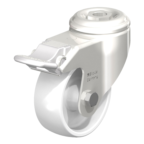 Roulette en nylon r&eacute;sistant aux chocs, Pivotant avec frein, Diam&egrave;tre 4" (102 mm), Capacit&eacute; 265 lb (120 kg) Seagulf Marine Industries Inc.