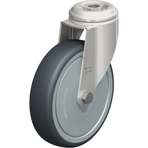 Roulette en &eacute;lastom&egrave;re thermoplastique acier inoxydable, Pivotant, Diam&egrave;tre 5" (127 mm), Capacit&eacute; 265 lb (120 kg) Seagulf Marine Industries Inc.