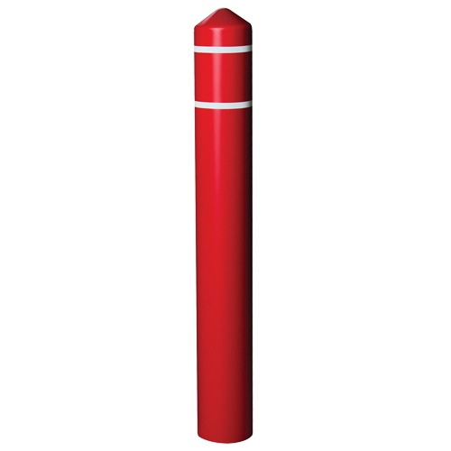 Enveloppe lisse pour butoir avec bandes r&eacute;fl&eacute;chissantes, 6" dia. x 56" l, Rouge Seagulf Marine Industries Inc.
