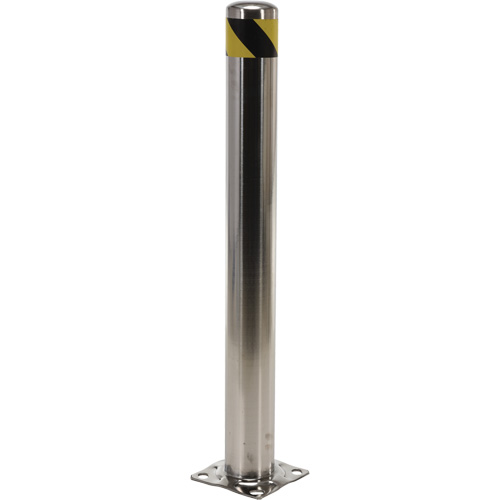 Safety Bollard, Stainless Steel, 42" H x 8" W, Silver Seagulf Marine Industries Inc.