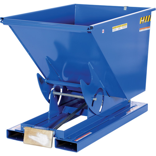Self-Dumping Hopper, Steel, 1/2 cu.yd., Blue Seagulf Marine Industries Inc.