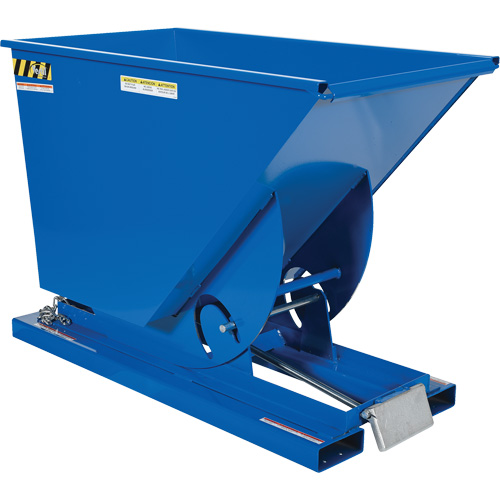 Self-Dumping Hopper, Steel, 3/4 cu.yd., Blue Seagulf Marine Industries Inc.