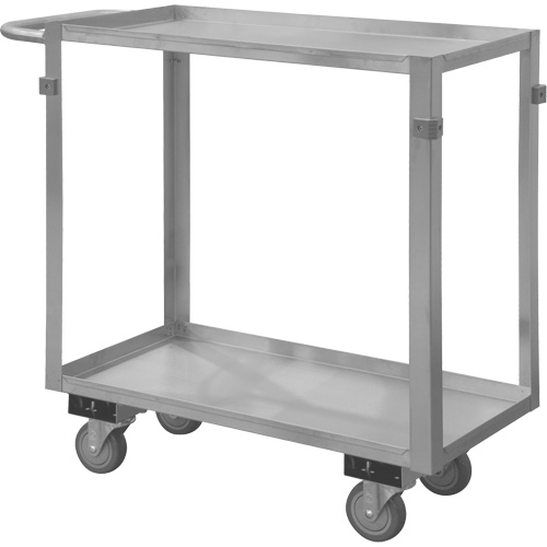 Industrial Grade Shelf Cart, 2 Tiers, 22-1/2" W x 34" H x 42-7/16" D, 600 lbs. Capacity Seagulf Marine Industries Inc.