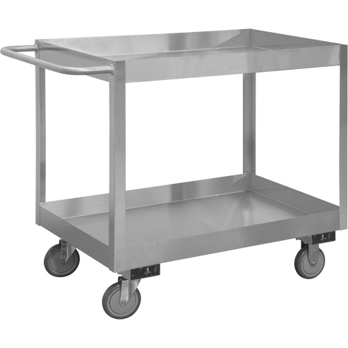 Industrial Grade Shelf Cart, 2 Tiers, 24-1/8" W x 35" H x 42" D, 1200 lbs. Capacity Seagulf Marine Industries Inc.