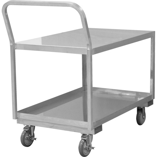 Industrial Grade Low Profile Shop Cart, 2 Tiers, 24-1/8" W x 40-3/4" D x 38-1/8" H, 1200 lbs. Cap. Seagulf Marine Industries Inc.