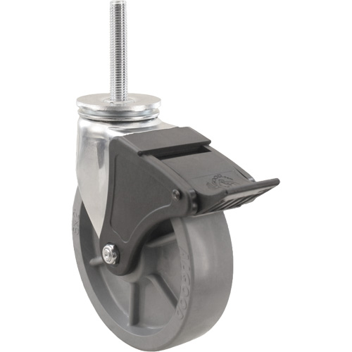 Emaxx Envirothane Caster, Swivel with Brake, 6" (152.4 mm) Dia., 1100 lbs. (499 kg.) Capacity Seagulf Marine Industries Inc.