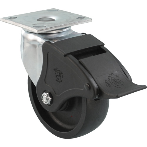 Emaxx RollX Wow Caster, Swivel with Brake, 4" (101.6 mm), Nylon, 1200 lbs. (544.3 kg.) Seagulf Marine Industries Inc.