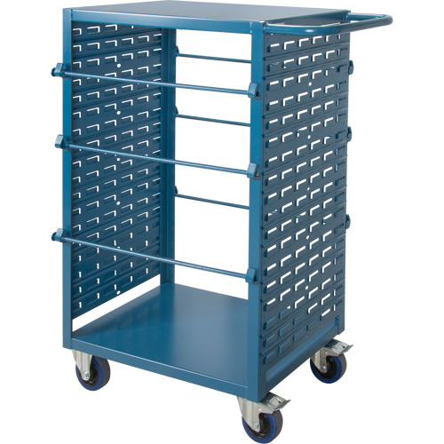 Mobile Wire Spool Cart, Steel, 6 Rod, 21" W x 48" H x 38" D, 1200 lbs. Capacity Seagulf Marine Industries Inc.