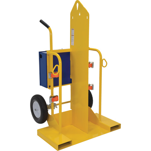 Welding Cylinder Torch Cart, Foam-Filled Wheels, 24" W x 19-1/2" L Base, 500 lbs. Seagulf Marine Industries Inc.