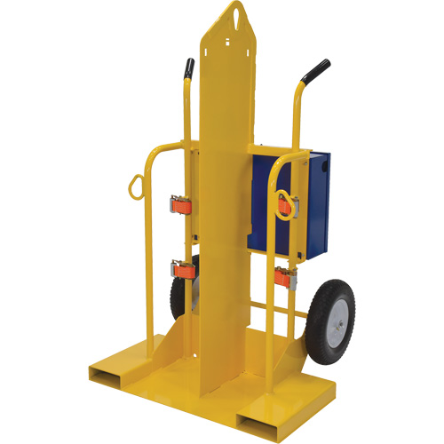 Welding Cylinder Torch Cart, Foam-Filled Wheels, 24" W x 19-1/2" L Base, 500 lbs. Seagulf Marine Industries Inc.