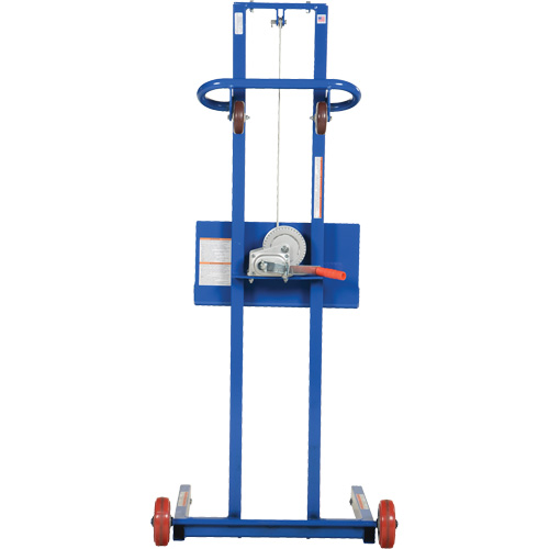Plateforme &eacute;l&eacute;vatrice &agrave; profil bas pour charge l&eacute;g&egrave;re, M&eacute;canisme Treuil manuel, Capacit&eacute; de 400 lb, Levage max de 55" Seagulf Marine Industries Inc.