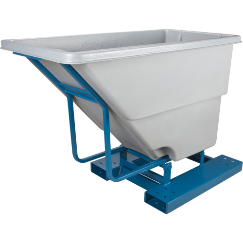 Self-Dumping Hopper, Polyethylene, 5/8 cu.yd., Grey Seagulf Marine Industries Inc.