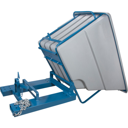 Self-Dumping Hopper, Polyethylene, 1-1/10 cu.yd, Grey Seagulf Marine Industries Inc.