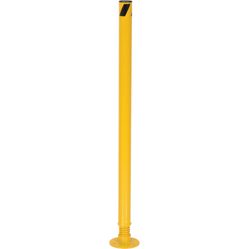 Spring Loaded Bollard, Steel, 42" H x 2-1/8" W, Yellow Seagulf Marine Industries Inc.