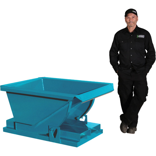 Extra Heavy-Duty Self-Dumping Hopper, Steel, 1/4 cu.yd., Blue Seagulf Marine Industries Inc.