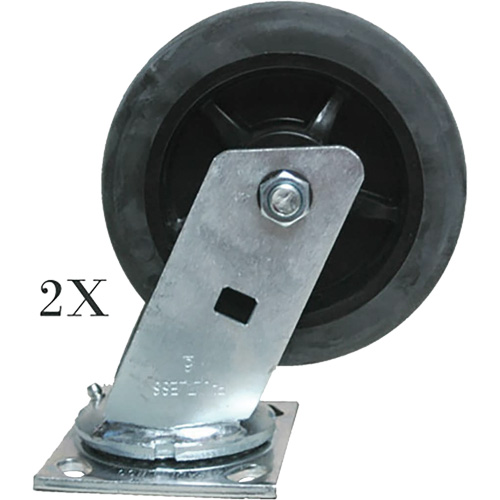 Roulettes pivotantes pour chariot &agrave; plateforme Seagulf Marine Industries Inc.