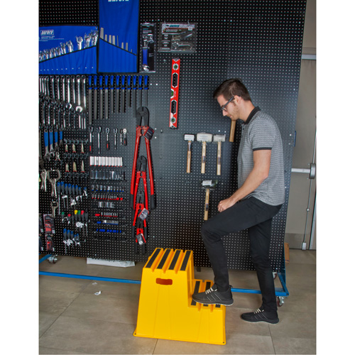 Industrial Step Stool, 2 Steps, 26" x 22-7/16" x 19-11/16" High Seagulf Marine Industries Inc.