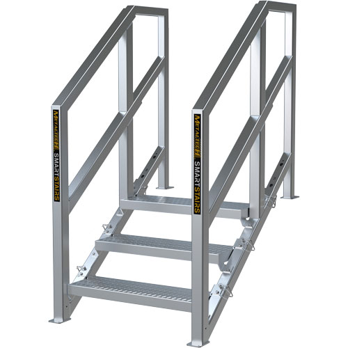 Escalier Smartstairs t&eacute;lescopique &agrave; 3-5 marches en aluminium Seagulf Marine Industries Inc.